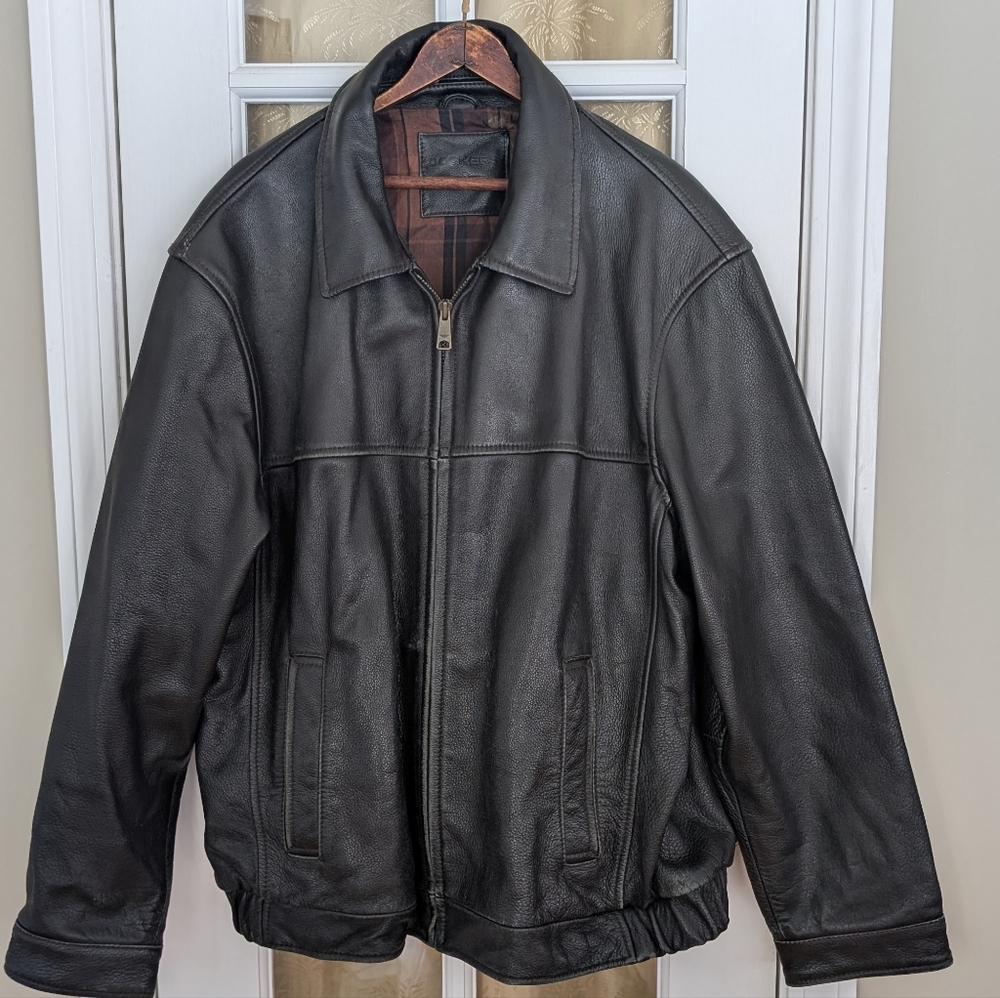 Men's Black Leather Jacket